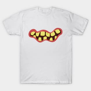 Funny Monster Mouth Mask Design T-Shirt
